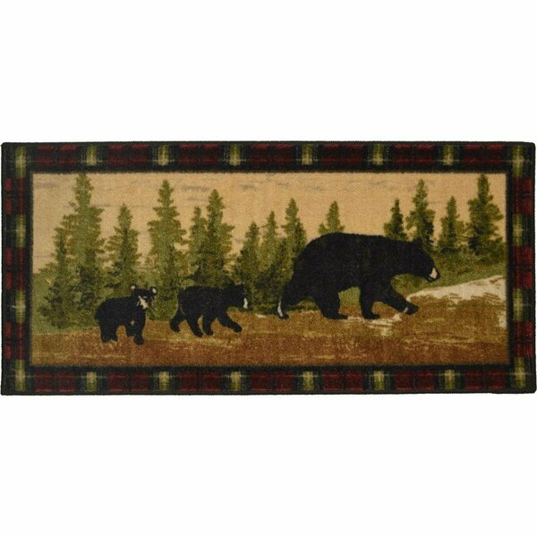 Mayberry Rug 20 x 44 in. Cozy Cabin Following Mama Printed Nylon Kitchen Mat & Rug CC5270 20X44